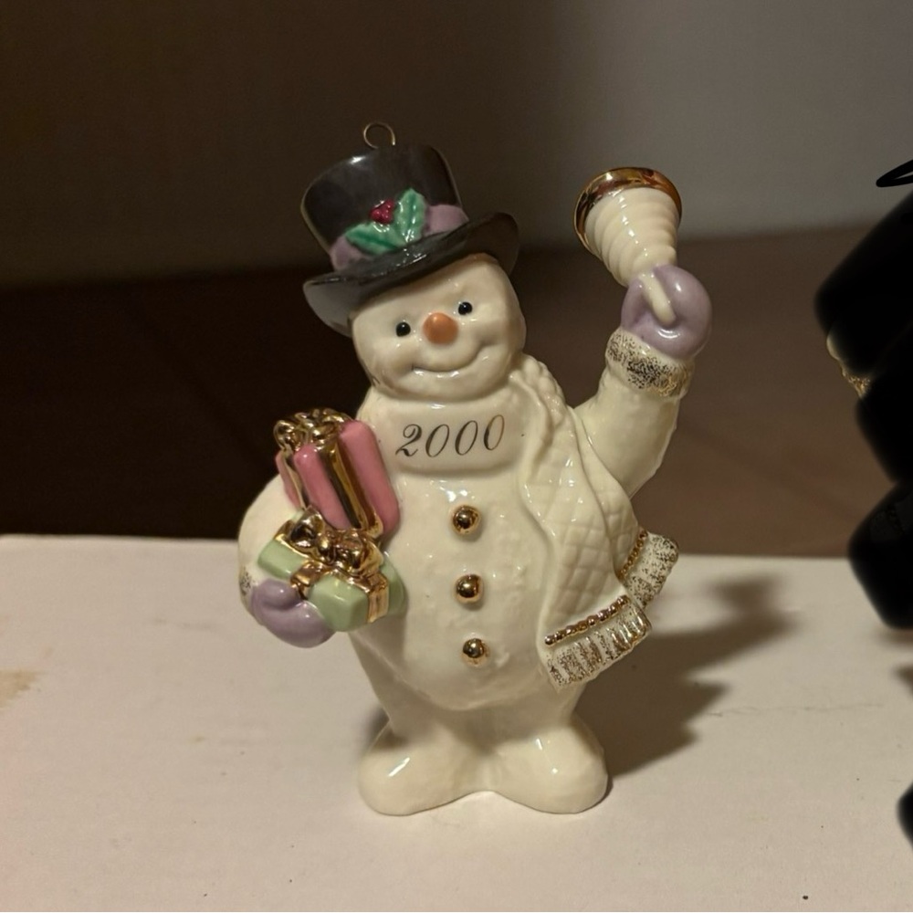 Annual Lenox snowman ornament
